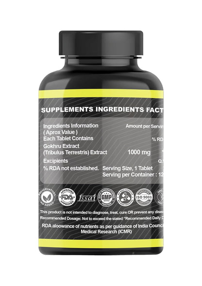 Tri-Origin Ayurvedic Gokshura Tablets - 120 Tab