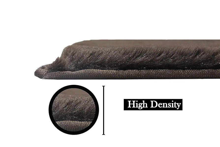 Luxe Home International Ruffle Bath Mat 40X60 Cm Colour Chocolate