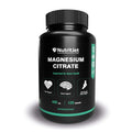 NutritJet Magnesium Citrate Powder Capsules 400mg [120 Caps] Pure Non-GMO Supplements, Natural Sleep Calm Relax