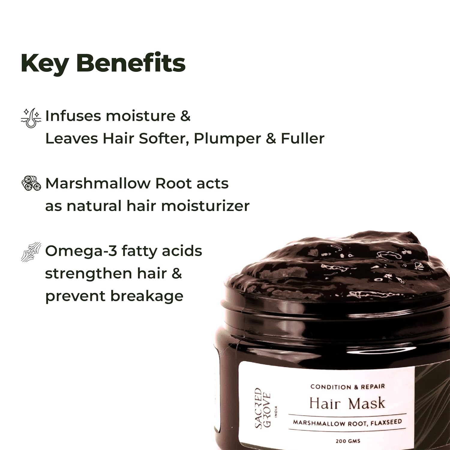 Sacred Grove Condition & Repair Pre Shampoo Hair Mask - 200 gms