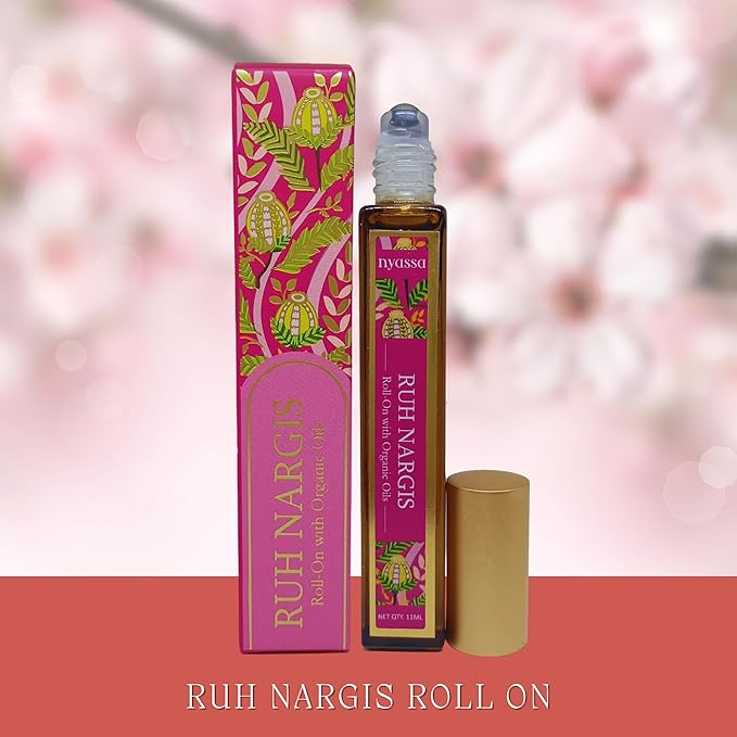 Nyassa Ruh Nargis Roll on With Organic Oils | Fragrance Oil and Vitamin E | 11 Ml
