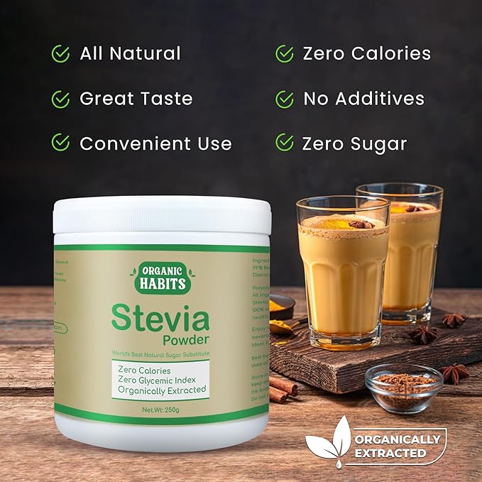 Organic Habits Stevia Powder - 250 Gms