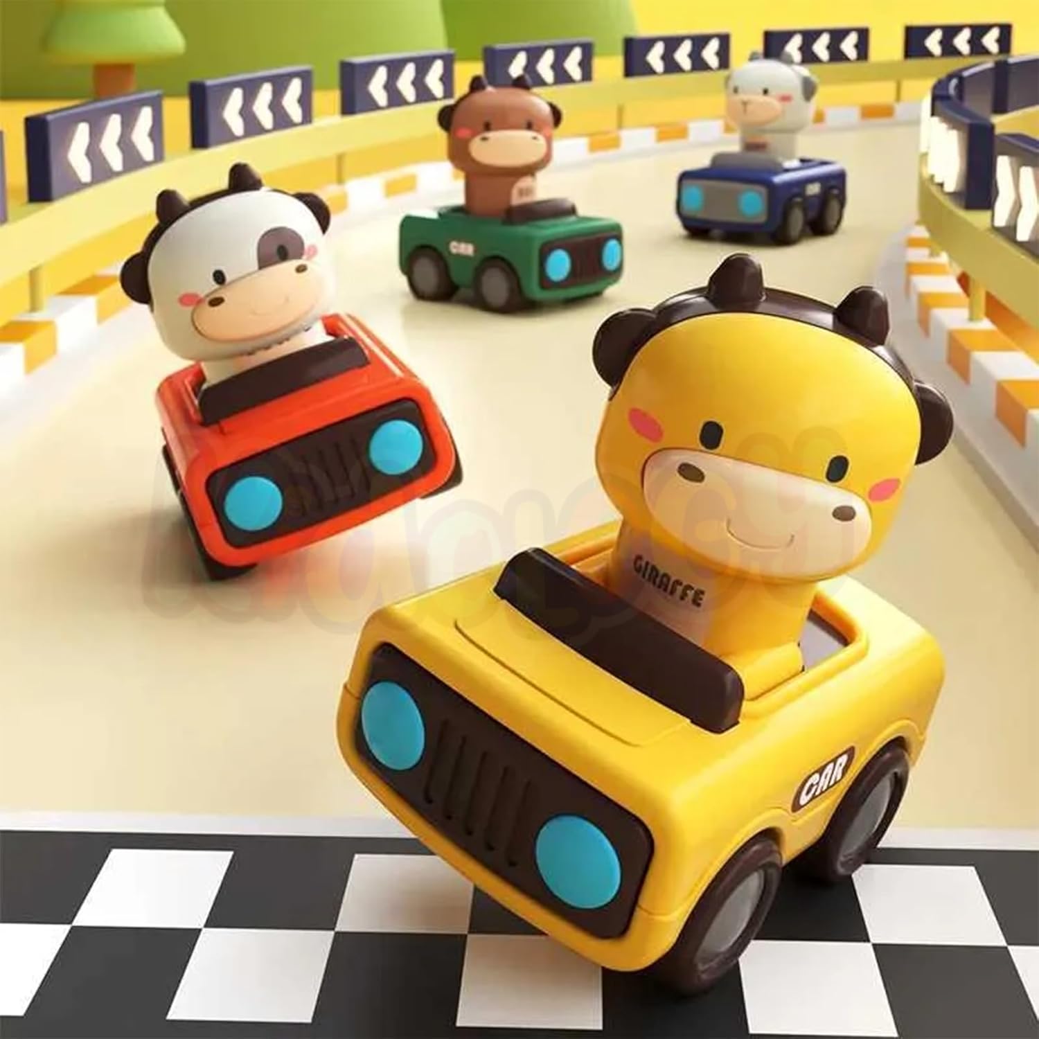 Kidology Press & Go Friction-Powered Cars for Toddlers
