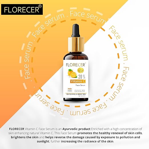 Florecer Face Serum Vitamin C for Skin Men & Women - 15 ml