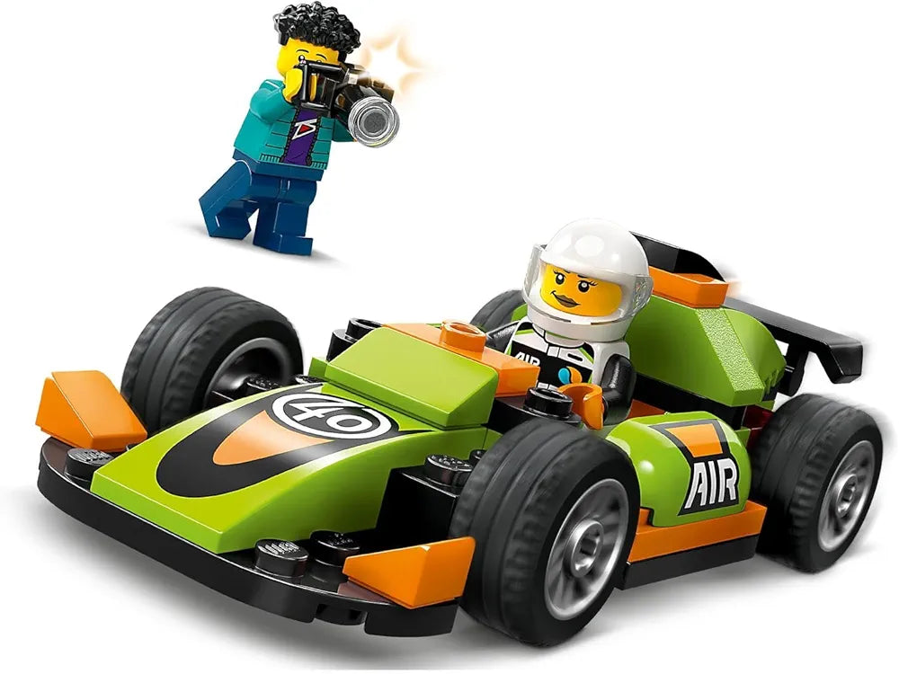 Lego City Green Race Car, Racing Vehicle Toy for Ages 4 and Up 60399
