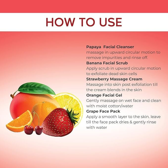 Beeone Five Fruit Facial Kit - 1100 gms