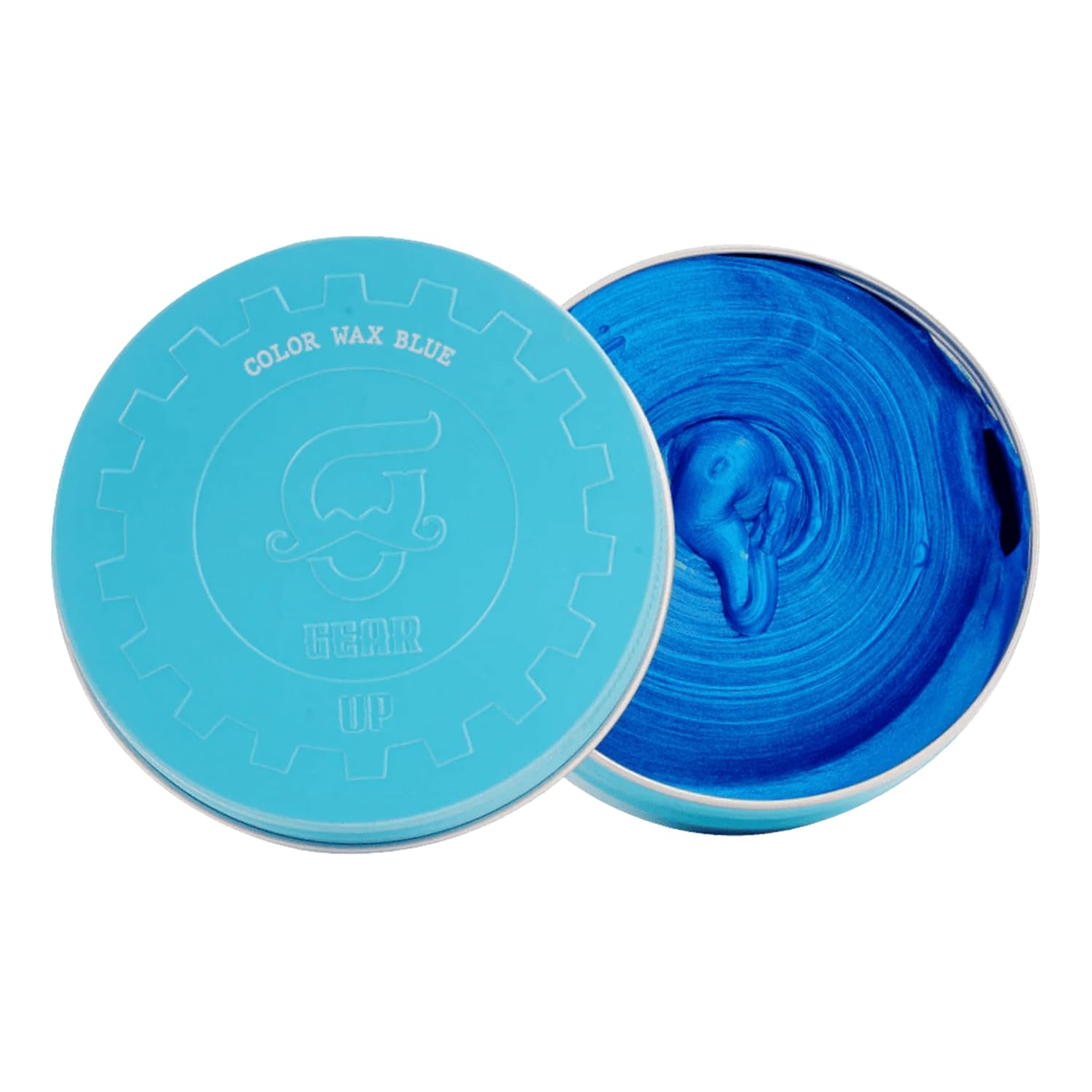 Beauty Garage Gear Up Hair & Beard Blue Color Wax Bold Blue Hue | Flexible Hold with Hair-Loving Oils, 100g