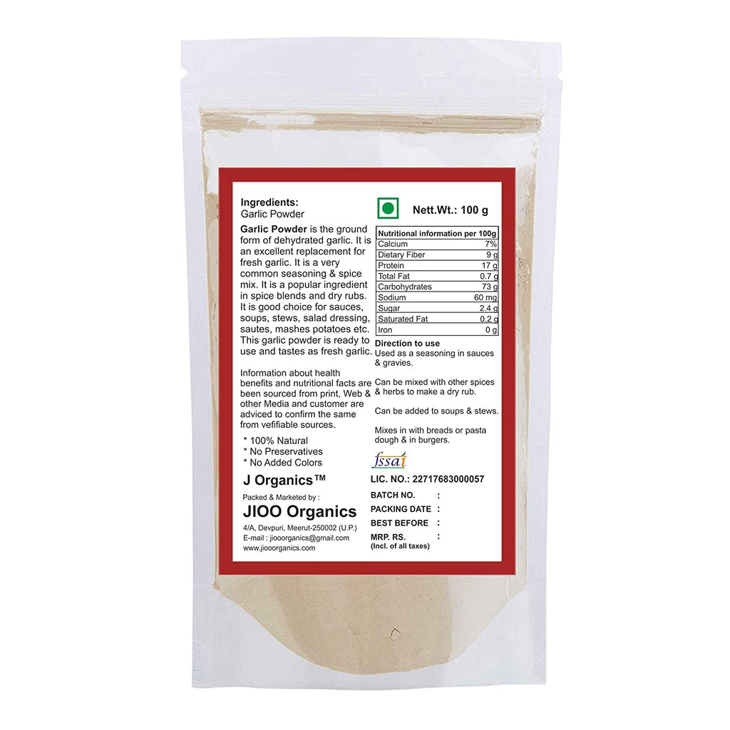 Jioo Organics Garlic Powder - 100 gms