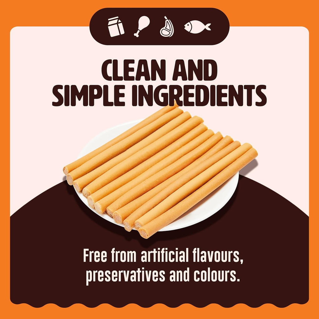 Kennel Kitchen Soft Baked Lamb with Pumpkin Sticks Treats for Dogs, 100g (Pack of 1) | Soft Dog Chew Sticks | Dog Treats for Adult Dogs and Puppies