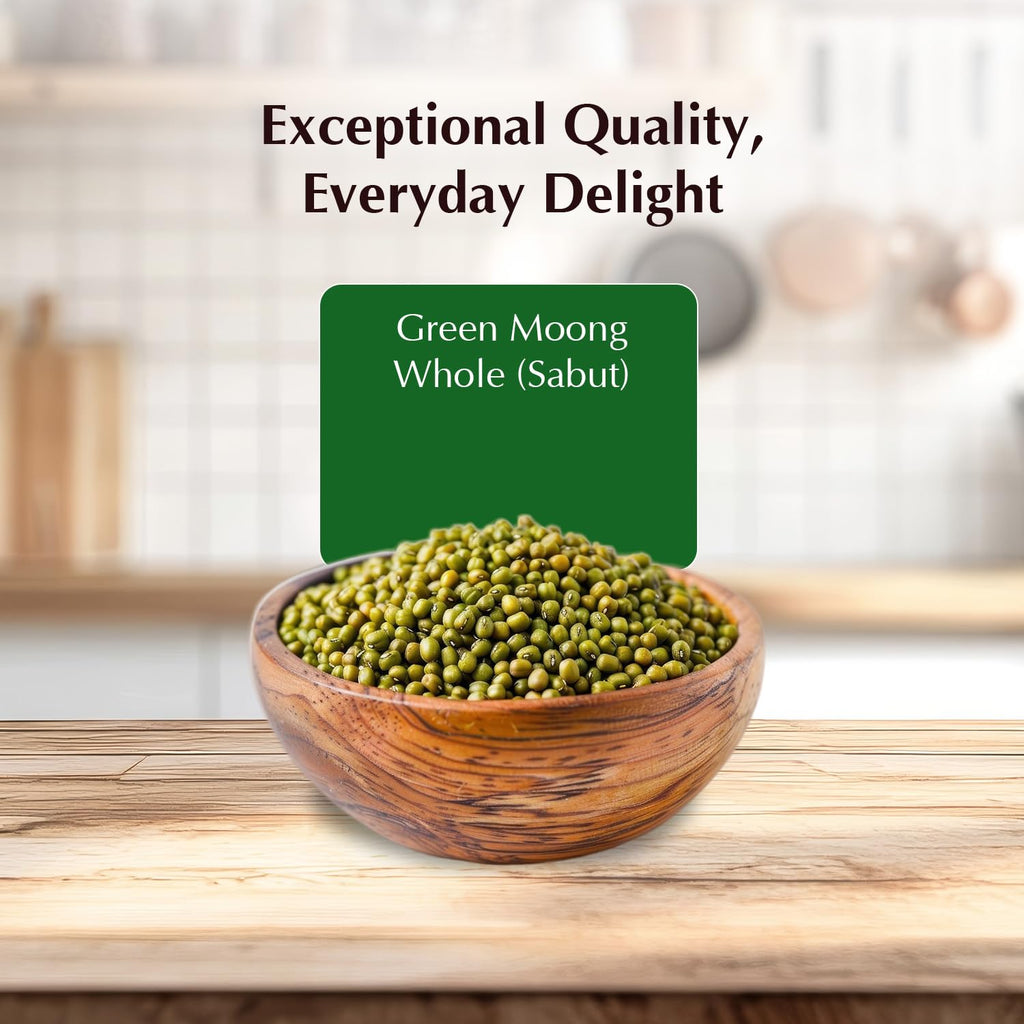 Vedaka Popular Unpolished Green Moong Whole (Sabut), 500 g|Naturally Rich in Protein |Naturally Cholesterol free