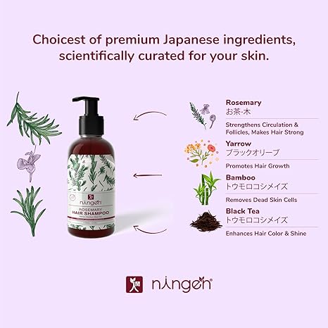 Ningen Rosemary Restorative Hair Shampoo - 300 gms
