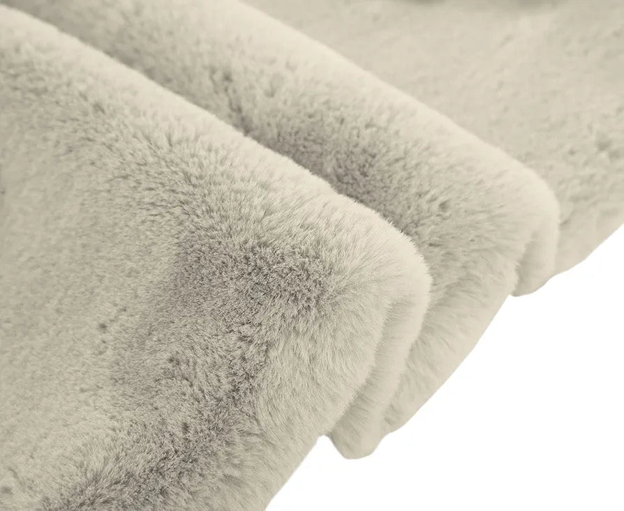 Luxe Home International Ruffle Floor Rug Floor 3 X 5 Ft Colour Beige