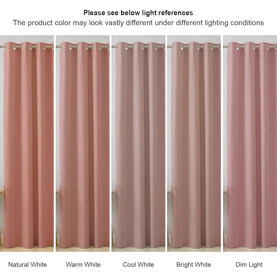 Cloth Fusion Blackout Door Curtains 7 Feet Long Set of 2 Peach Colour