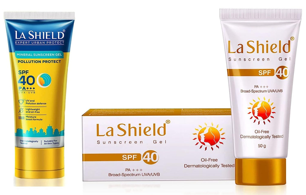 La Shield Pollution Protect Mineral Sunscreen Gel SPF 40 Combo
