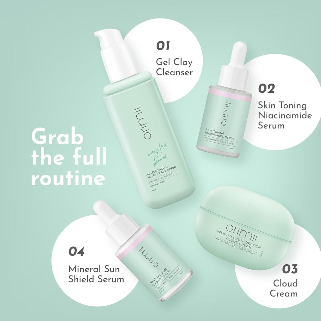 Orimii Skin Toning Niacinamide Face Serum for Dark Spots & Pigmentation | Enriched with Kakadu Plum, Hyaluronic Acid & Goji Berry | Pregnancy & Breastfeeding Safe, Fragrance Free (30ml)