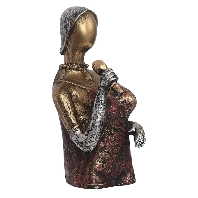 Ecraftindia Singing Lady Decorative Statue