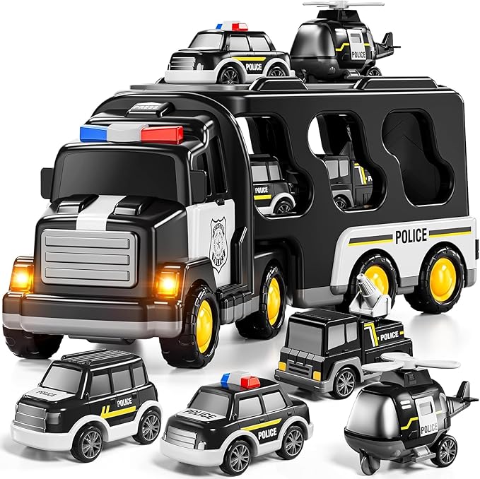 Kidology Boy Toys for 3-5 Year Old Toddlers Truck Sets Multicolor