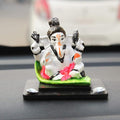 Ecraftindia Decorative Lord Ganesha Showpiece for Car Dashboard, Home Temple and Office Desks