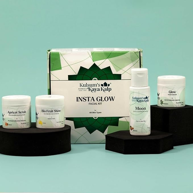 Kulsum's Kaya Kalp Herbals Insta Glow Facial Kit - 65 gms