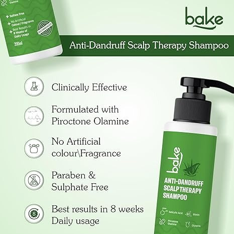 Bake 2% Salicylic Acid Anti Dandruff Shampoo - 200 ml