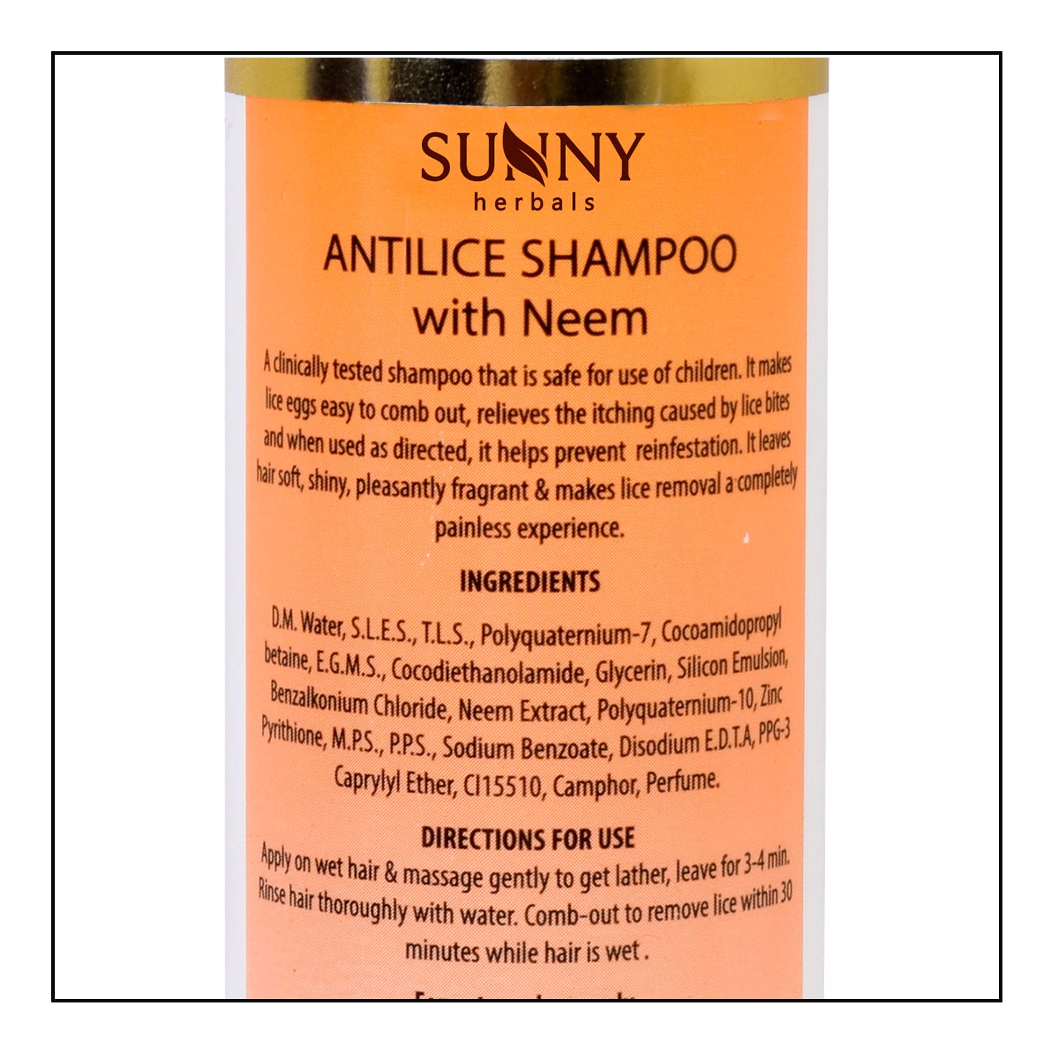 Sunny Herbals Antilice Shampoo With Neem & Camphor - 150 ml (Pack of 2)