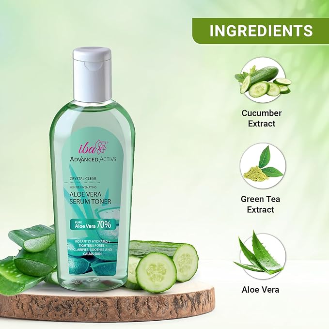 Iba Advanced Activs Crystal Clear Aloe Vera Serum Toner - 120 Ml