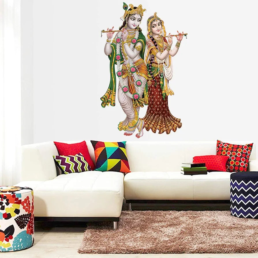 Rangoli White Glossy Vinyl Wall Sticker Premium Self-Adhesive Waterproof Parent-7 Design-3