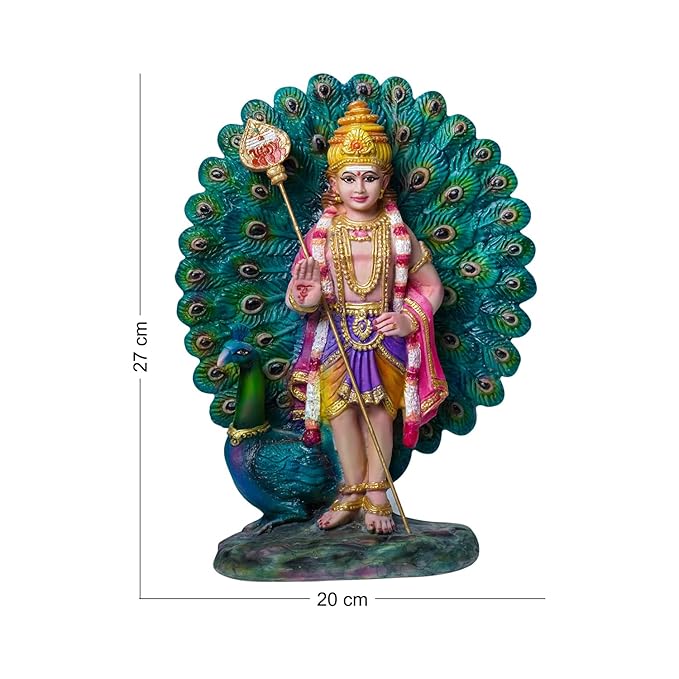 Newven Palani Murugan Showpiece Hindu God Kumaraswamy Idol Decorative Statue