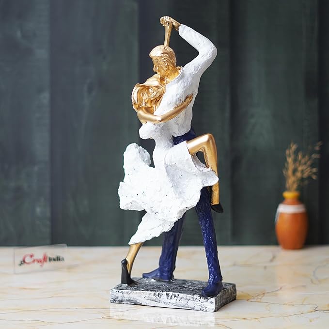Ecraftindia Tango Dancing Couple Statue Human Figurines Decorative Showpiece