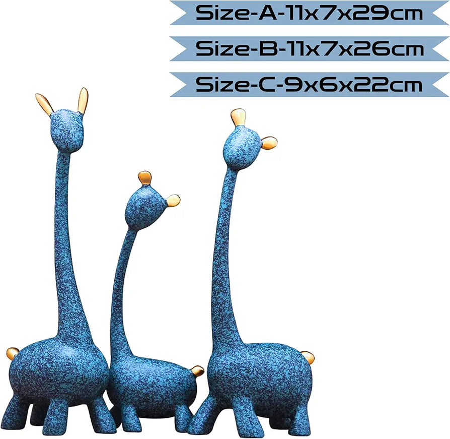 Mariner's Creation Giraffe Home Decor Statue Animal Figurine Sculpture Green Shade