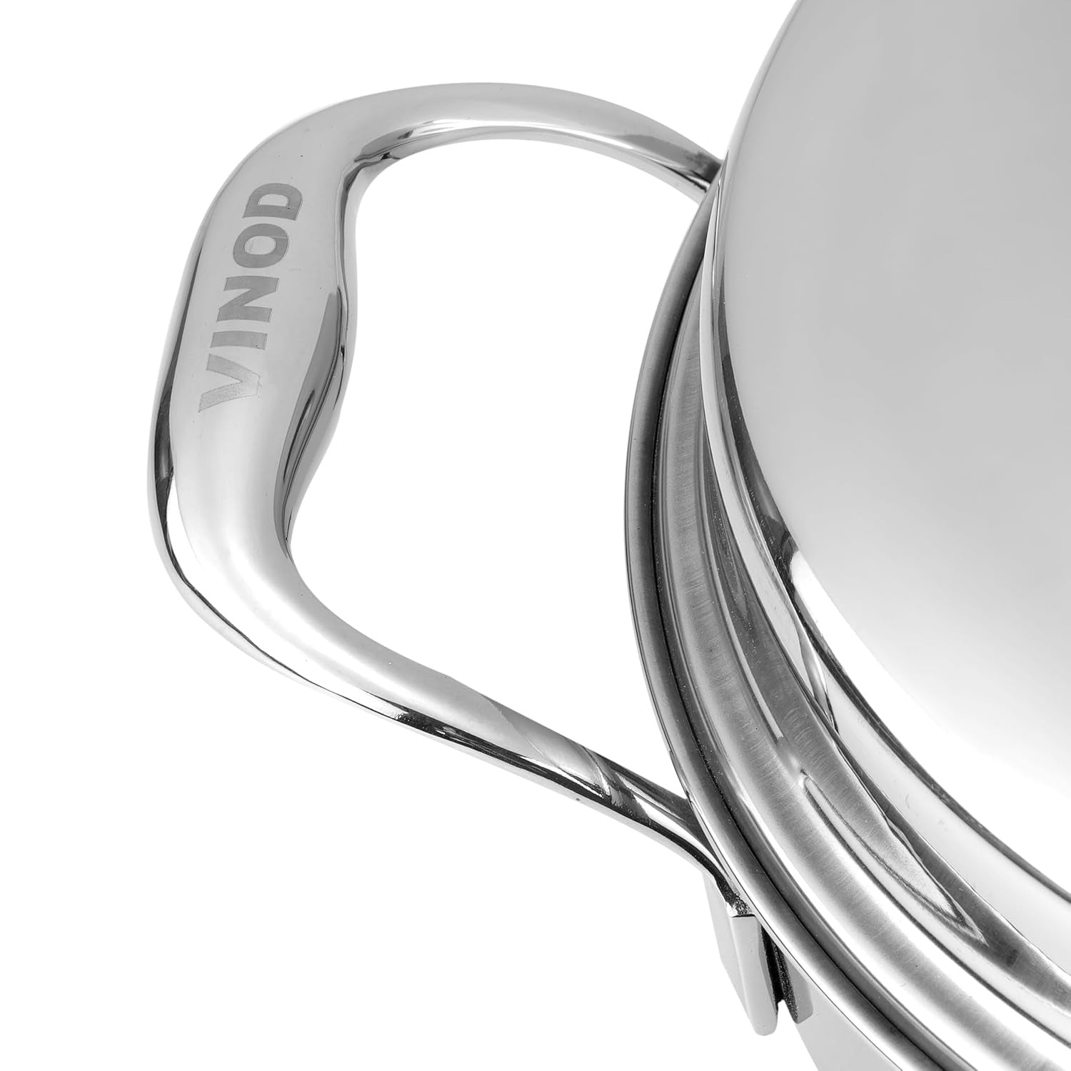 Vinod Platinum Triply Stainless Steel Multipurpose Kadai 26cm 5 Plates 4L Idli Steamer