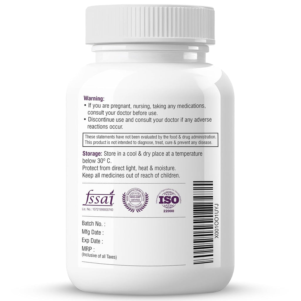Biotrex Nutraceuticals Vitamin B12 With B1, B5, B6, B9(Folic Acid), Alpha Lipoic Acid ALA & Inositol Supplements | Energy Management | Antioxidant | 60 Tablets