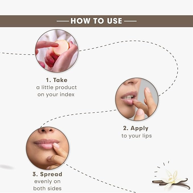 Korus Essential Vanilla Lip Balm with Shea Butter for Women - 8 gms