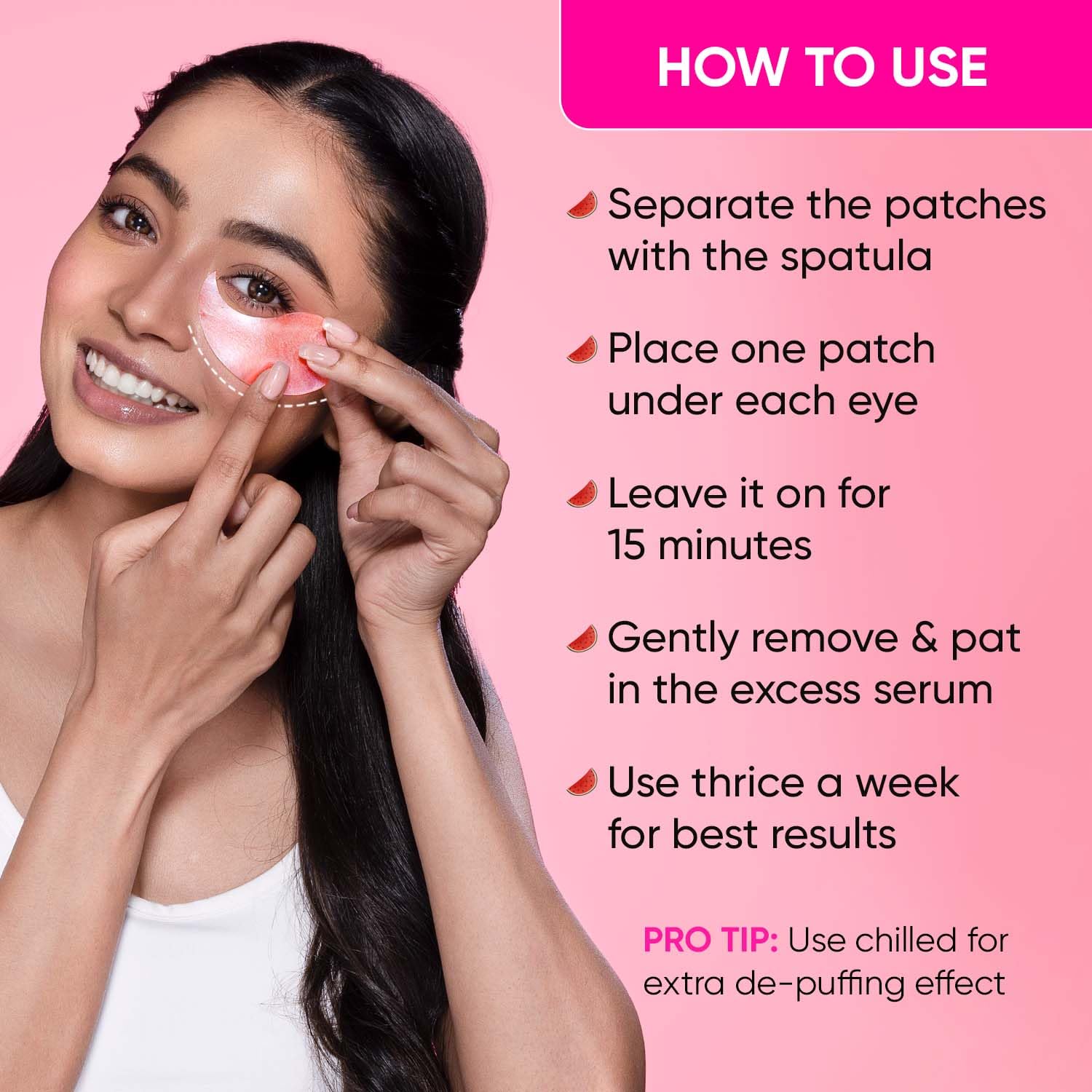 Dot & Key Watermelon Cooling Hydrogel Eye Patches -60 pcs