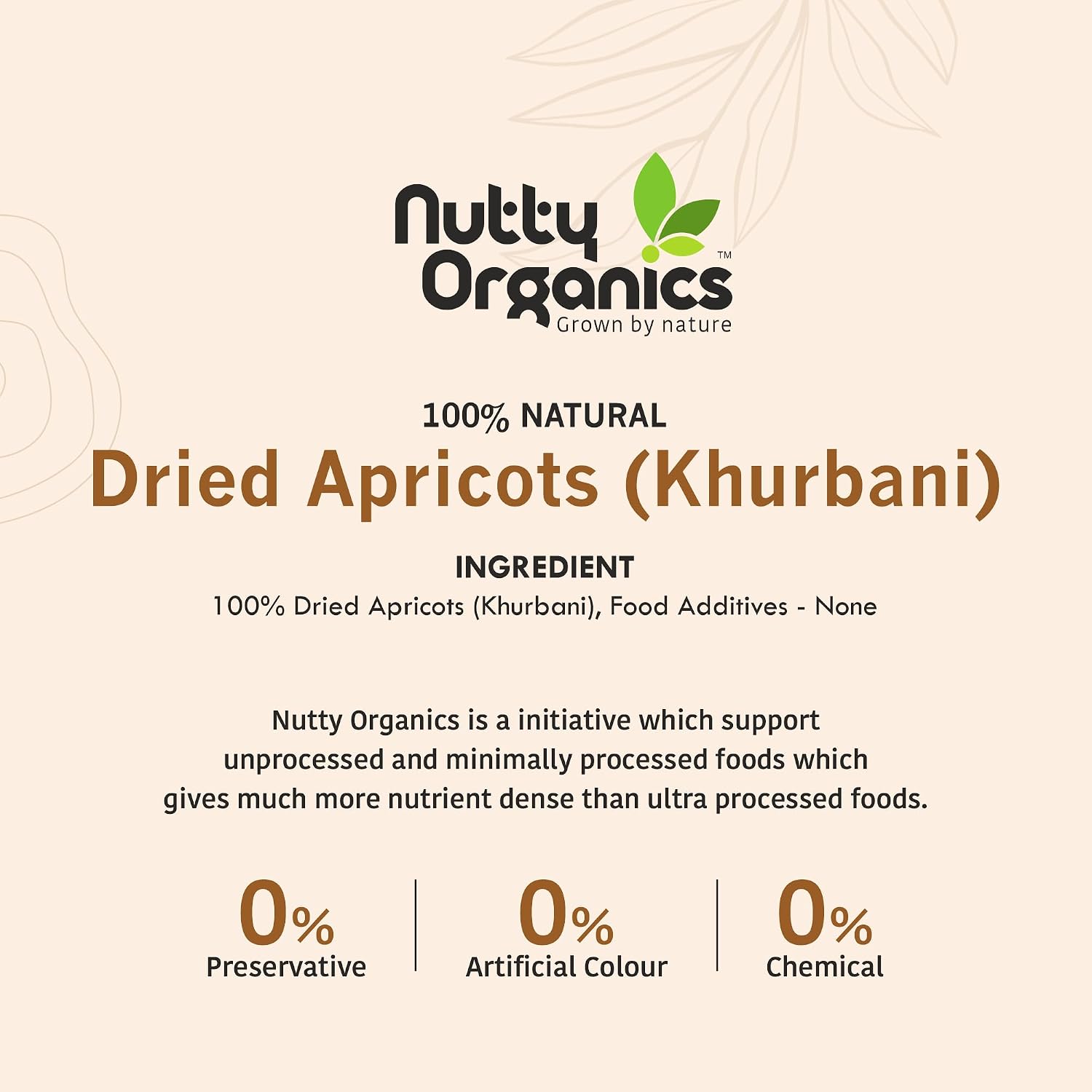 Nutty Organics Dried Apricots Jardalu 250GM | Nutritious | Rich in Iron | Tasty & Healthy Nuts Dry Fruits | Rich in Protein | Gluten Free