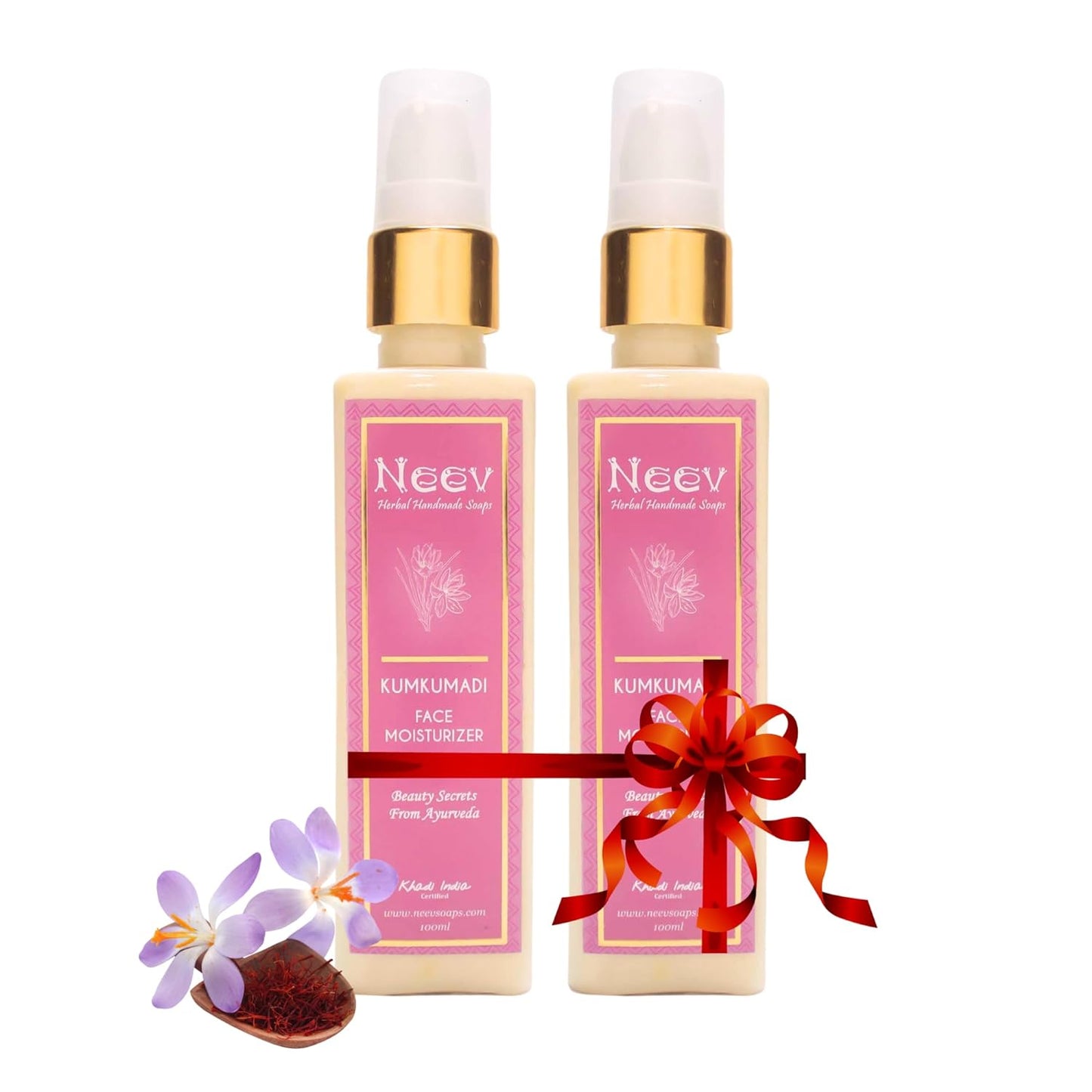 Neev - Kumkumadi Face Moisturizer - 100 ml (Pack of 2)