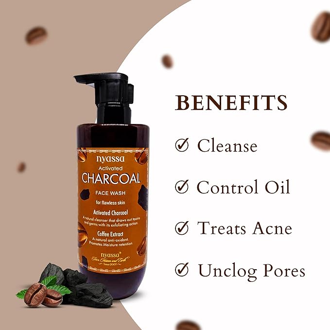 Nyassa Activated Charcoal Face Wash - 210 Ml
