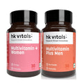 HealthKart hk vitals Multivitamin Plus Women & Men (2x30 Tablets) Combo Pack | For Energy, Immunity, Gut, Heart, Joints & Skin Health