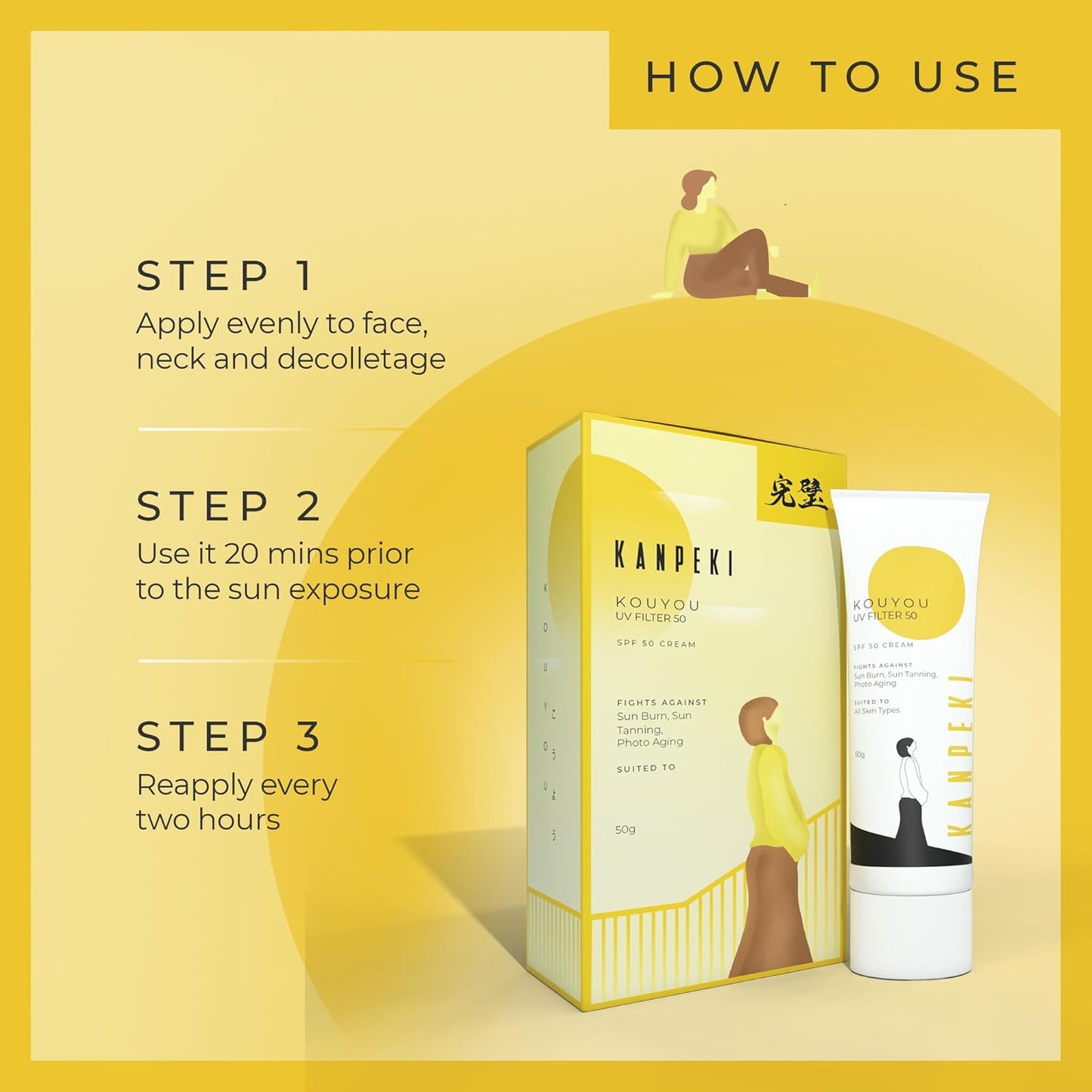 Kanpeki Kouyou Uv Sunscreen Spf 50 Creme - 50 ml