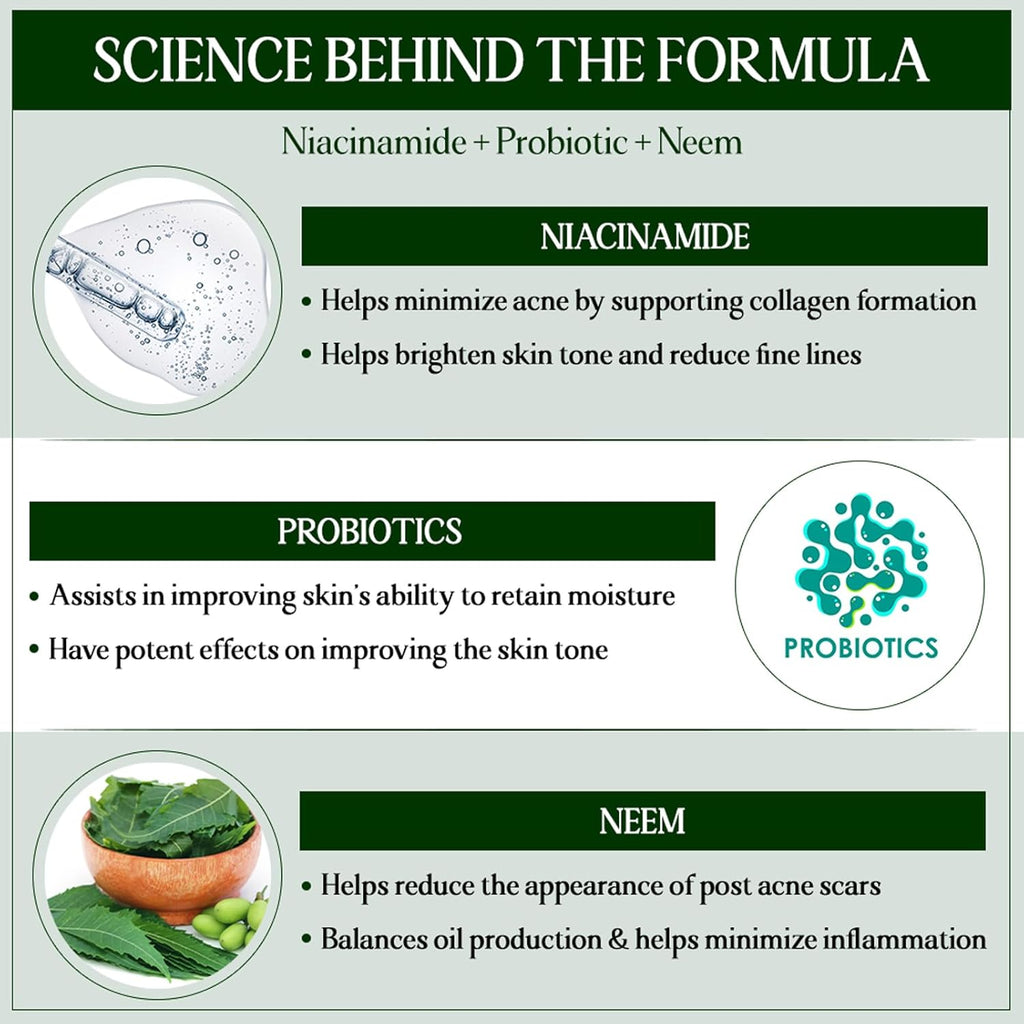 Trust Your Choice Niacinamide, Probiotics, Neem Green Clay Face Mask - 100 gms