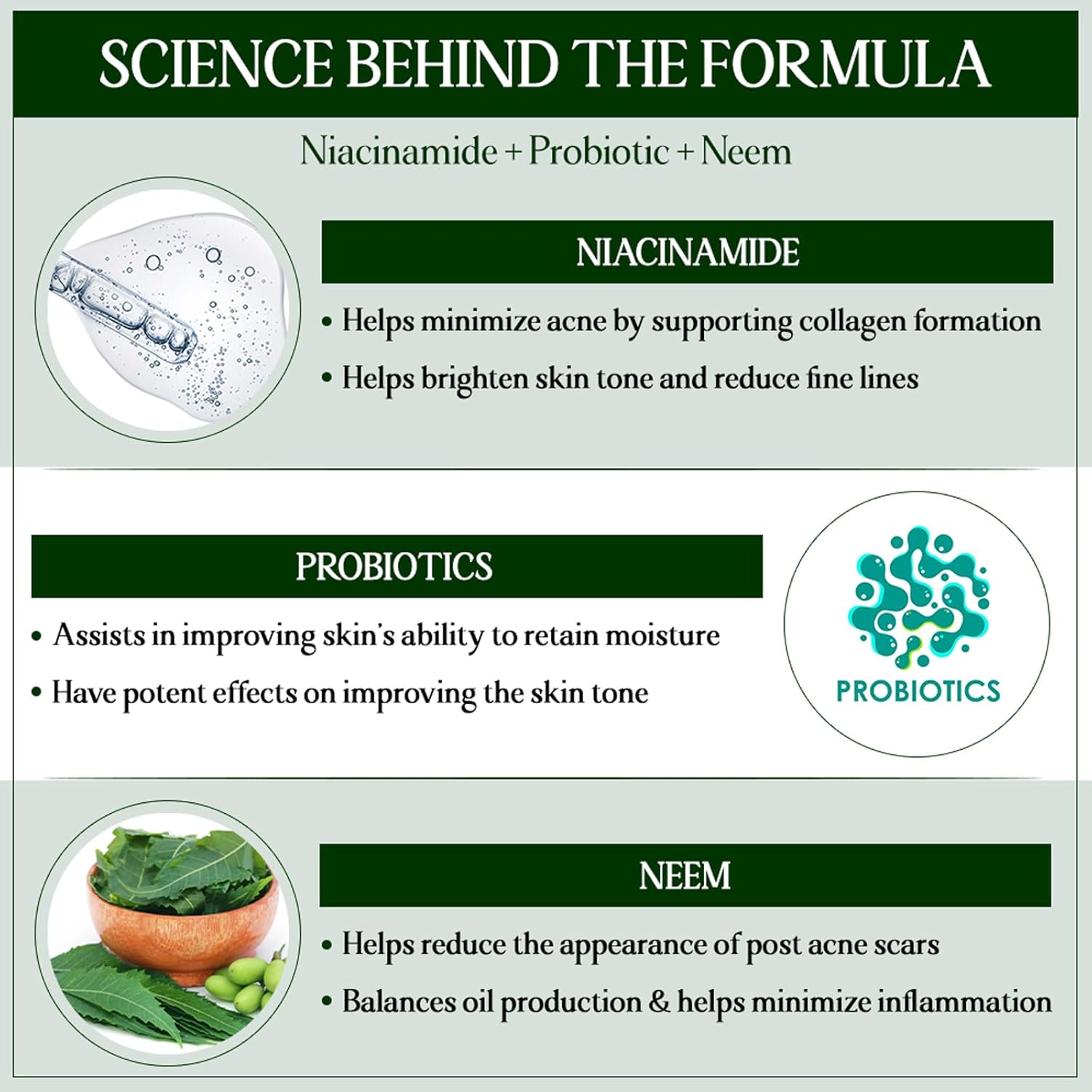 Trust Your Choice Niacinamide, Probiotics, Neem Green Clay Face Mask - 100 gms