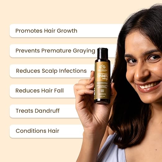 Earthraga Onion Hair Oil Strengthens - 100 ml