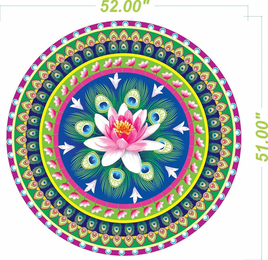 Rangoli Vinyl Wall Sticker Self-Adhesive Wall Decor Parent 2 Design-17