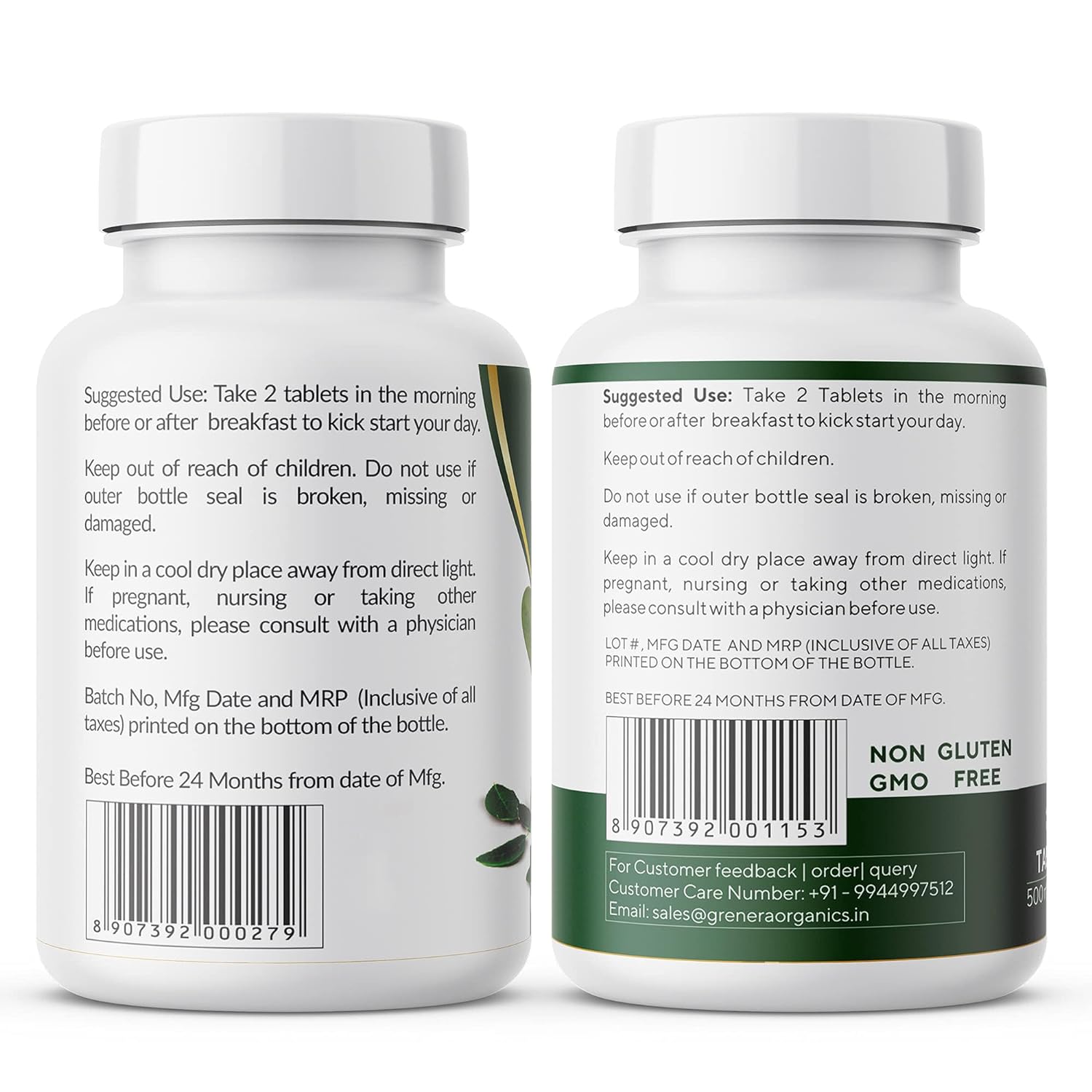 Grenera Moringa and Spirulina Combo