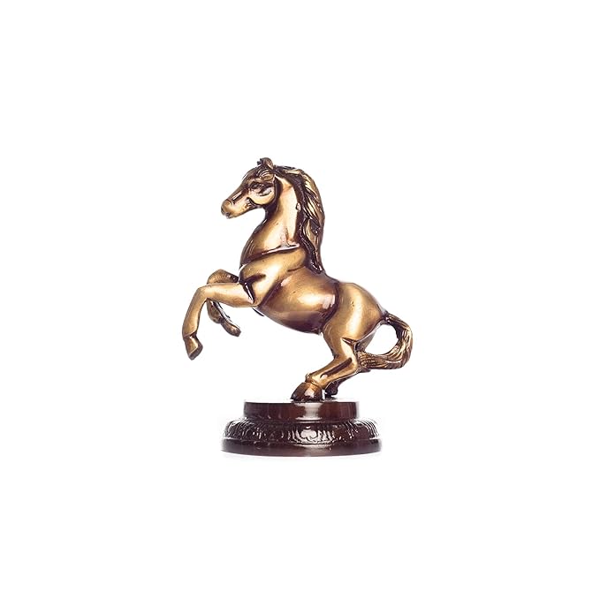 Ecraftindia Brass Horse Tableware Antique Showpiece