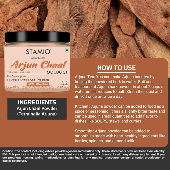 Stamio Arjun Chaal Powder - 100 gms