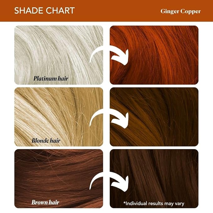 Paradyes Semi-permanent Ginger Copper Diy Conditioner Based Hair Colour - 120 Gms