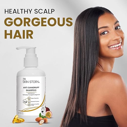 The Skin Story Anti-Dandruff Shampoo with Saniscalp & Argan Oil 3-in-1 Cleansing - 190 ml