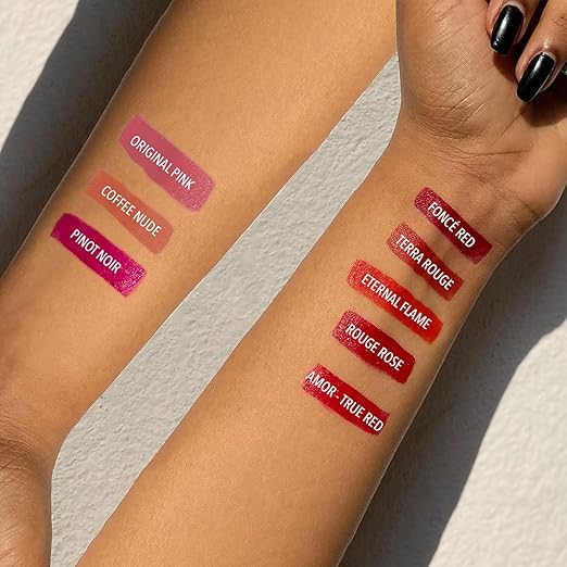 Daughter Earth Vegan Lip and Cheek Tint With Vitamin E | Amor True Red Matte Natural Blush for Women - 4.5 Gms