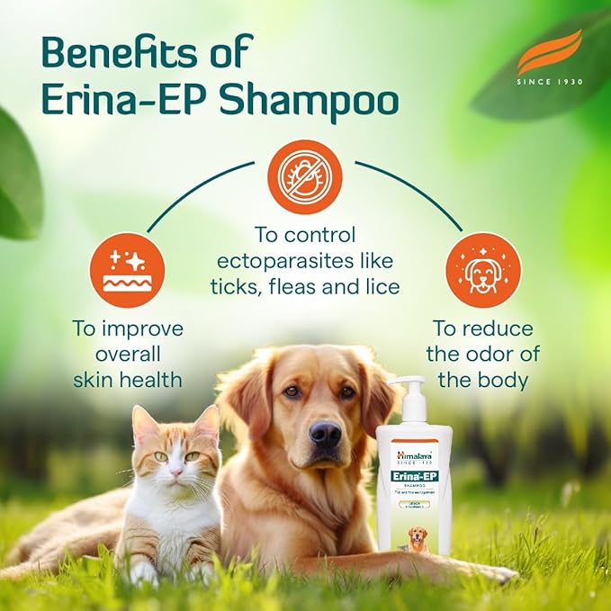 Himalaya Erina Ep Shampoo for Dogs and Cats | 200 Ml